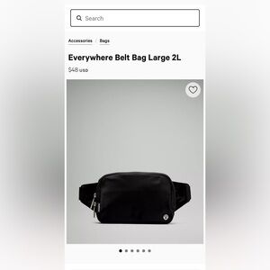 Lululemon Everywhere Belt Bag Large 2L black